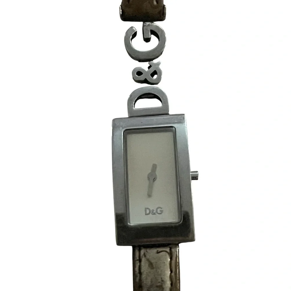 D&C Milano DW0264 Women's Silver Watch with Brown Strap